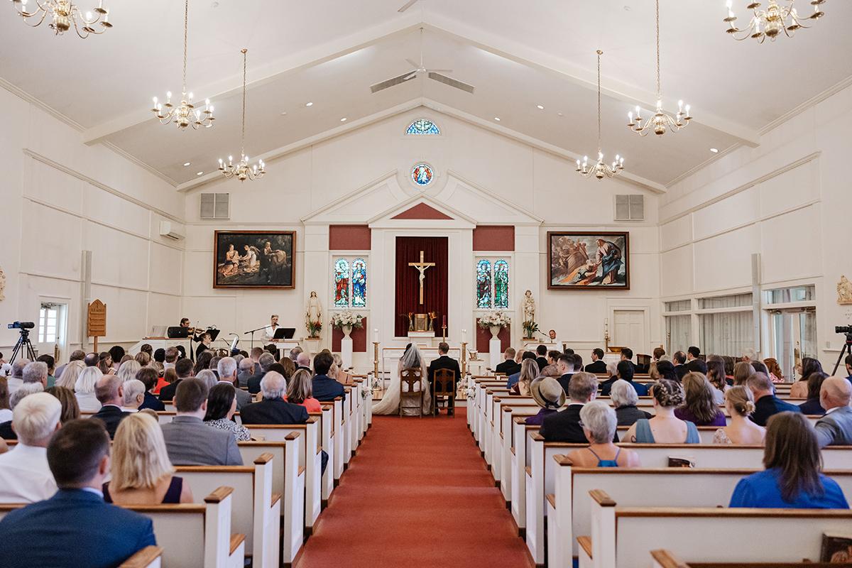 A church wedding ceremony