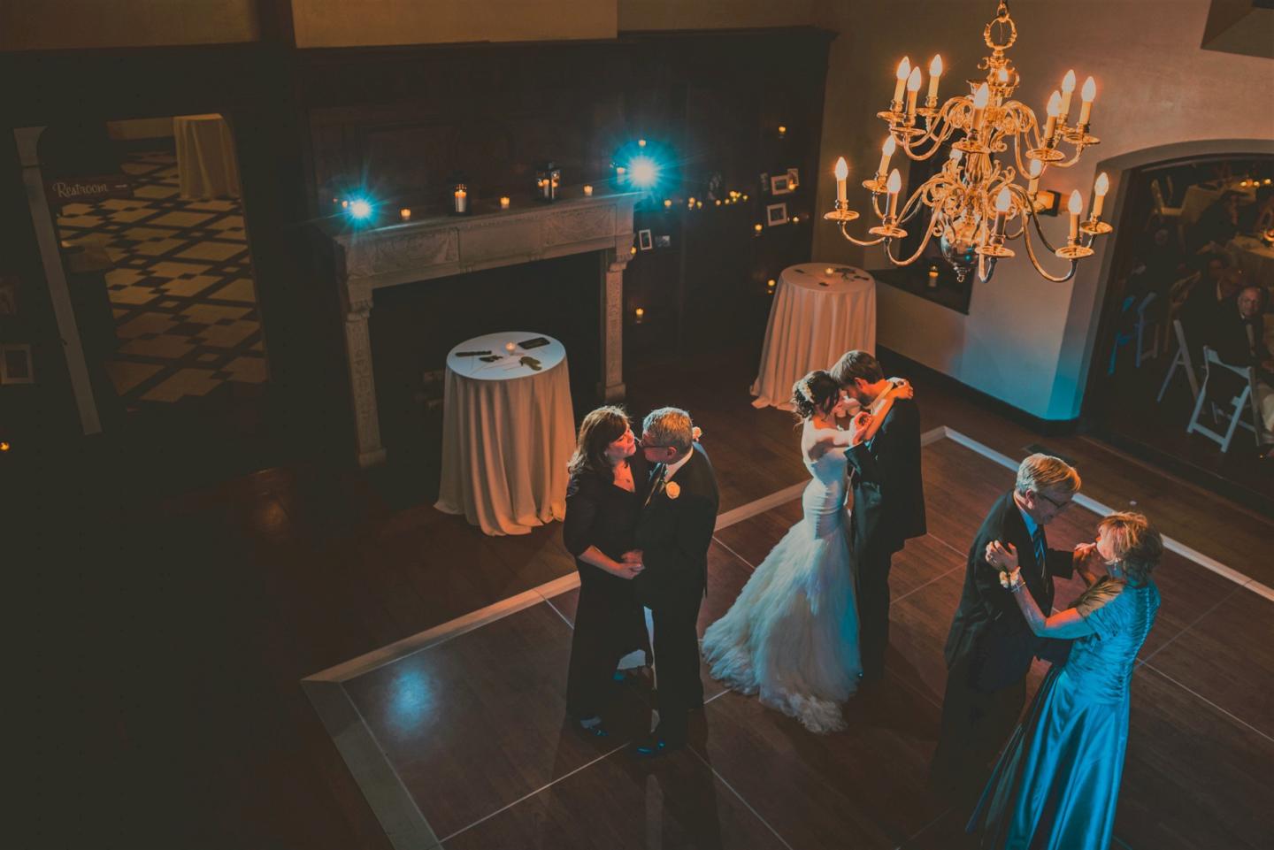 People dancing at a wedding