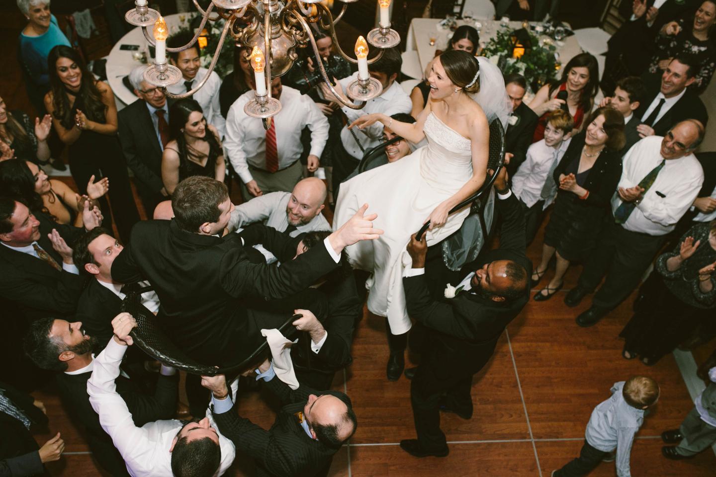 A dance floor at a wedding