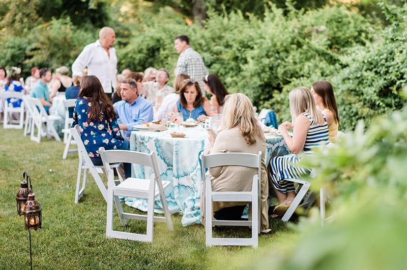 Guests sitting at a table