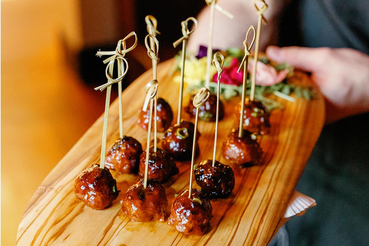 Mango Soy Glazed Meatballs