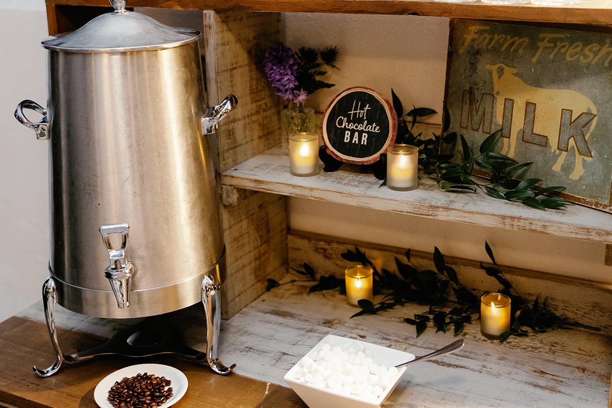 Coffee & Tea Station w/ Hot Chocolate & Mini Marshmallows