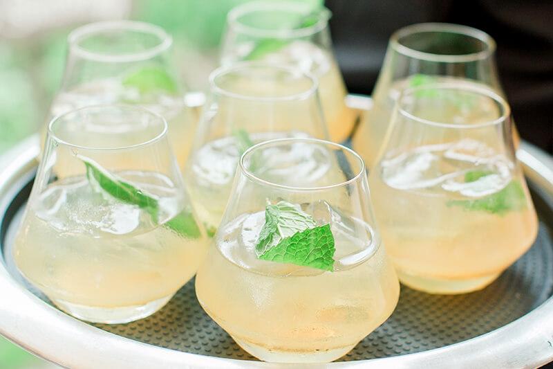 A close up of cocktails