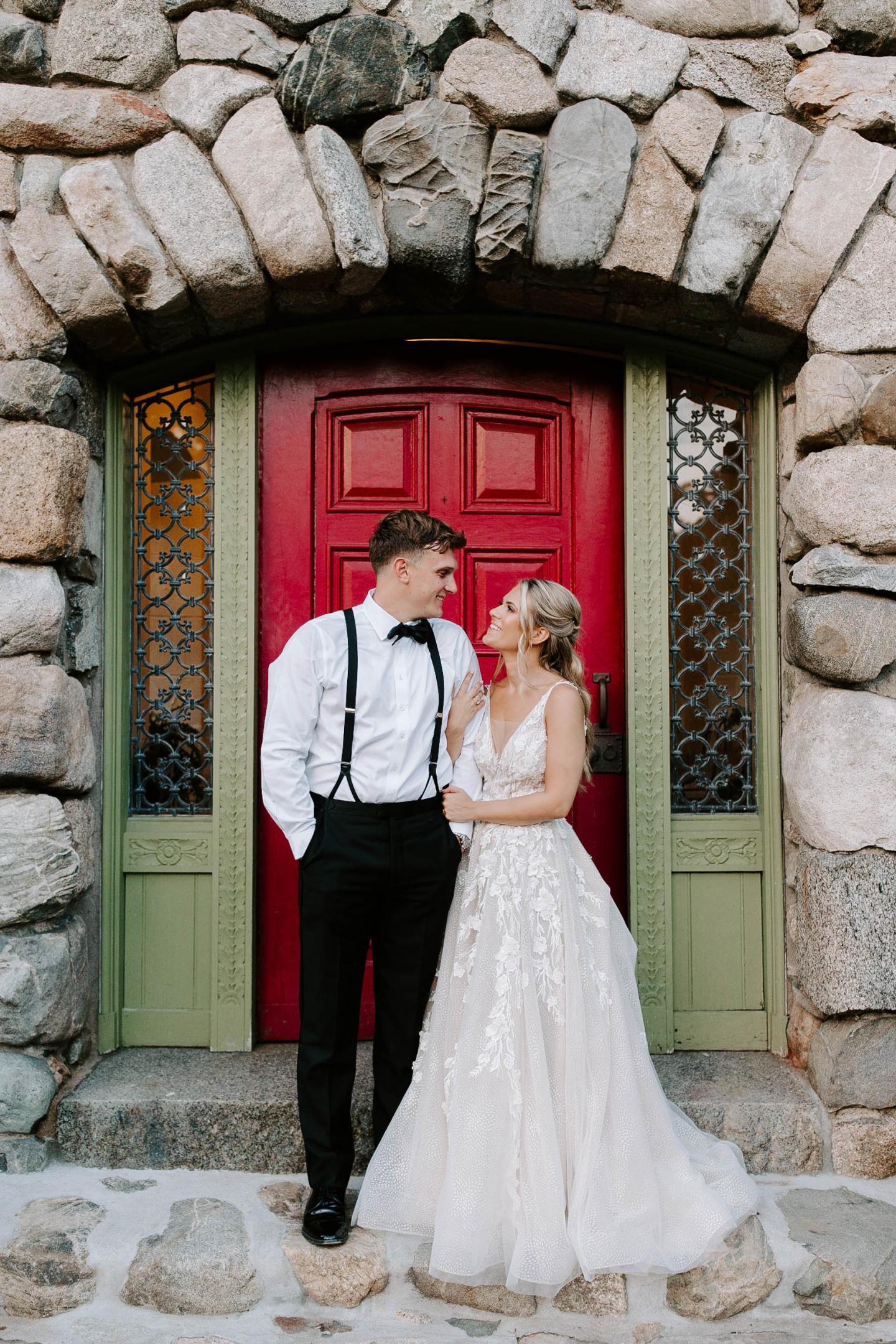 couple at front door