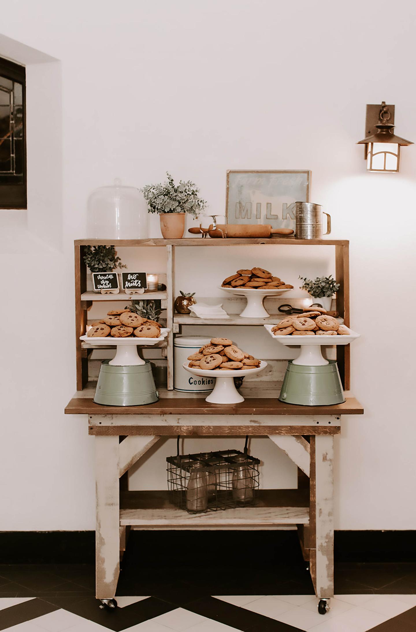 A display of cookies