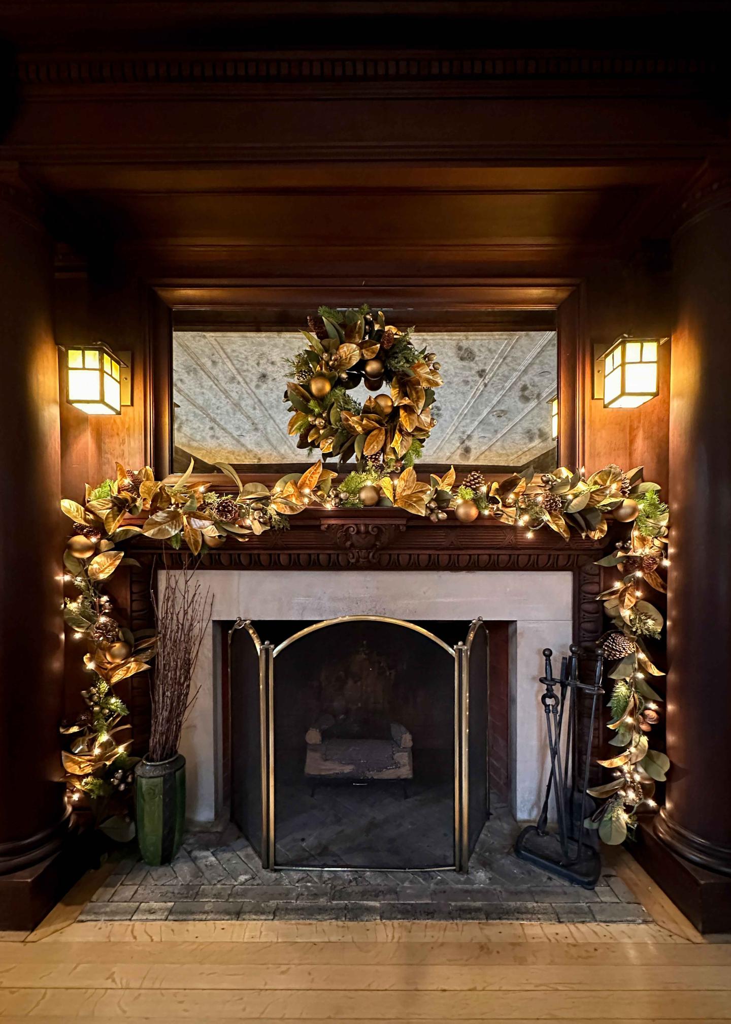 holiday fireplace