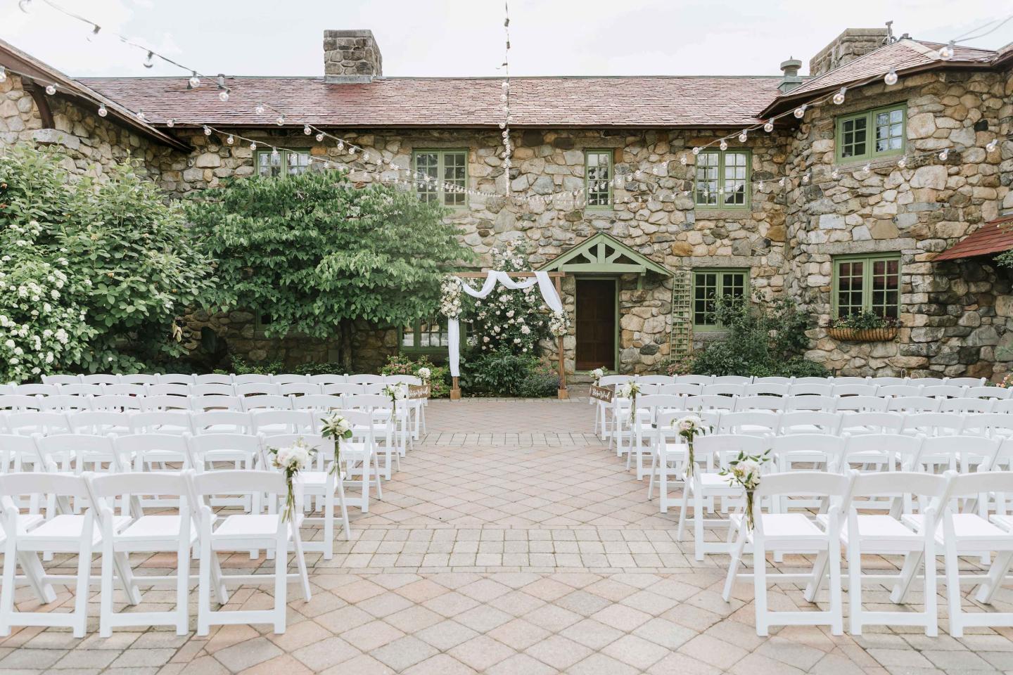 wedding venue setup for ceremony