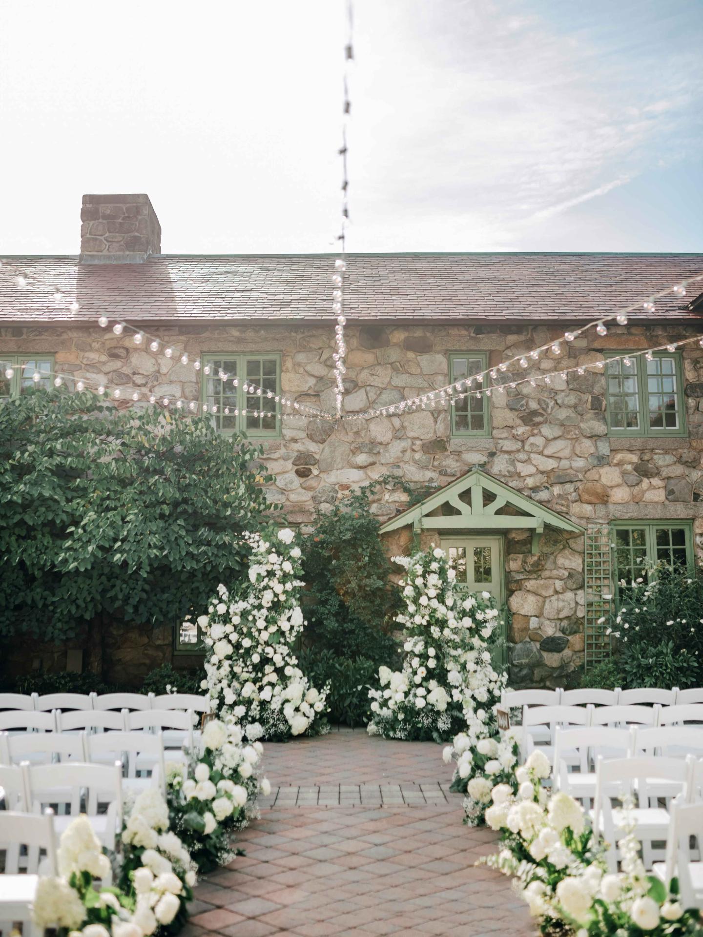 wedding venue with fair lights