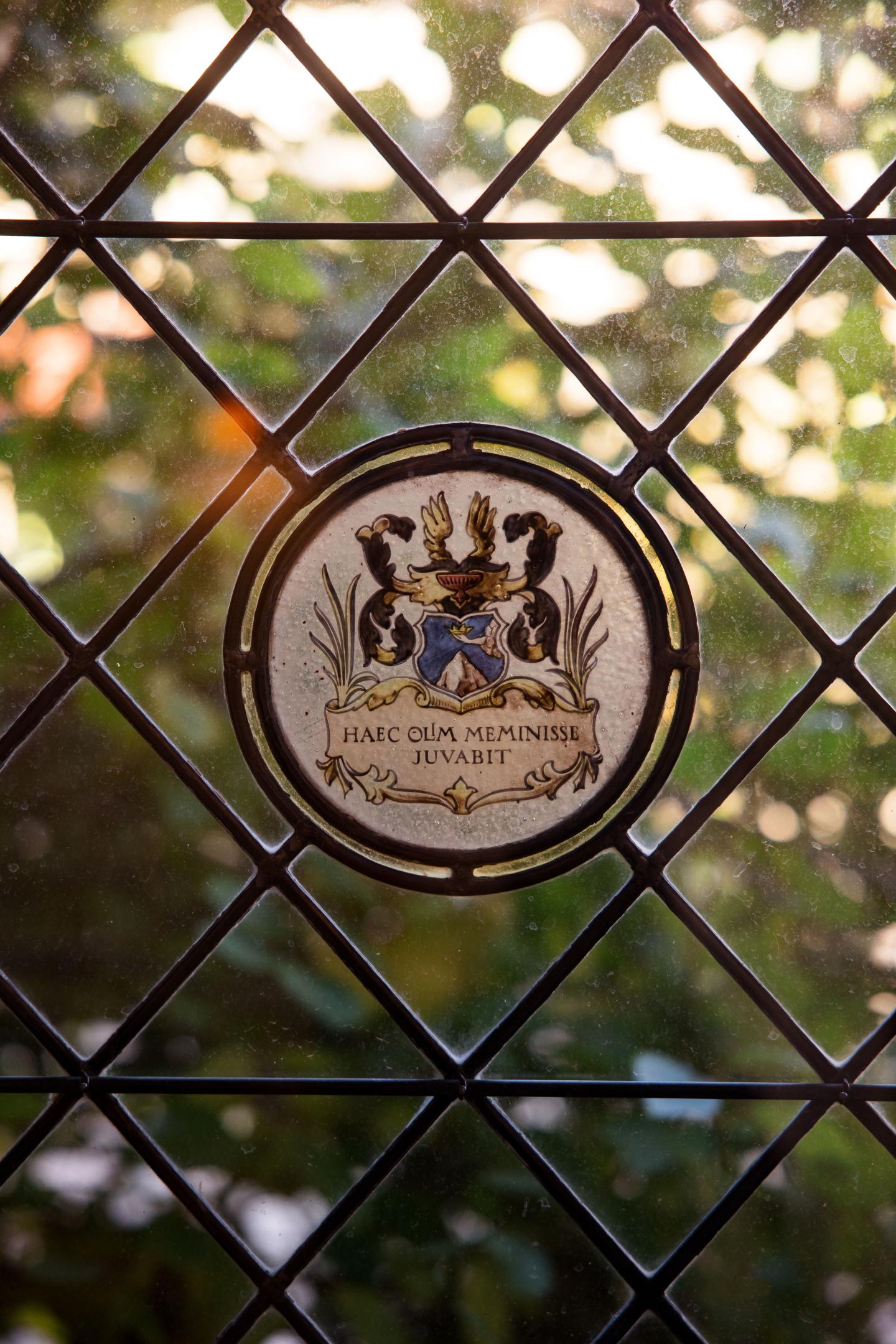 Historic stained glass window