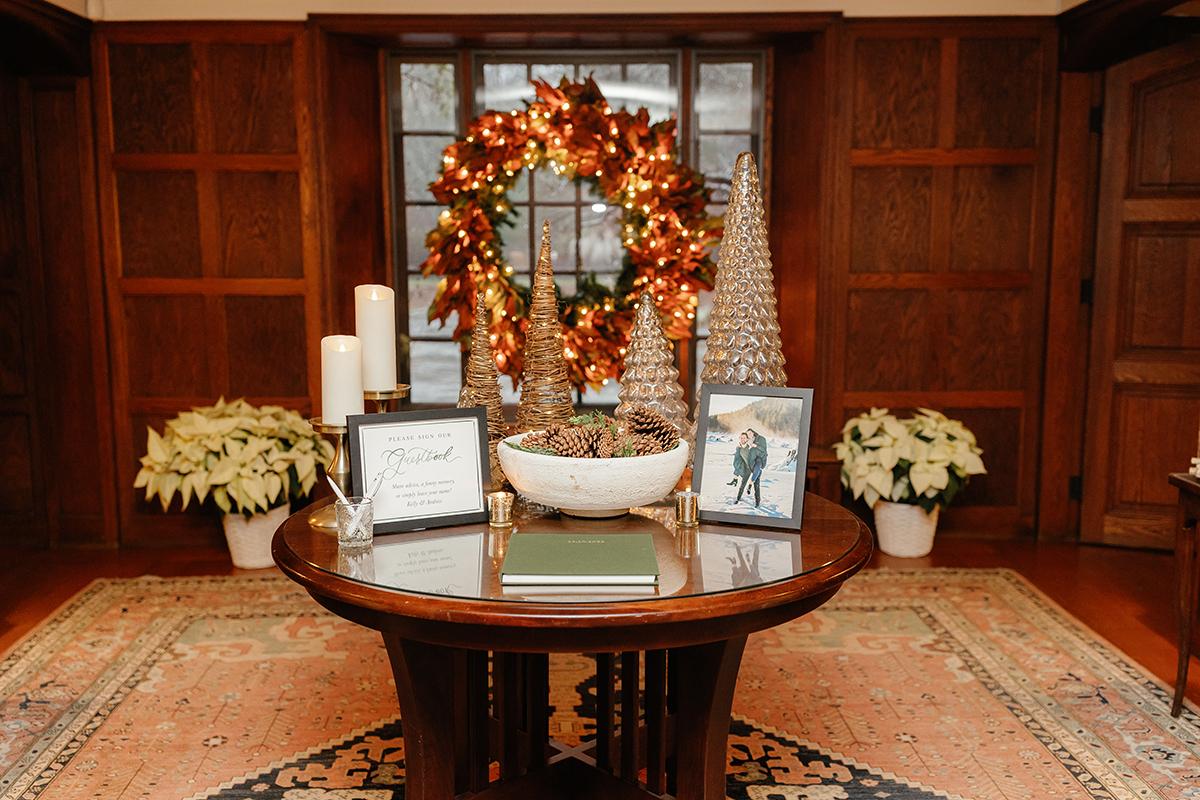 front foyer welcome table