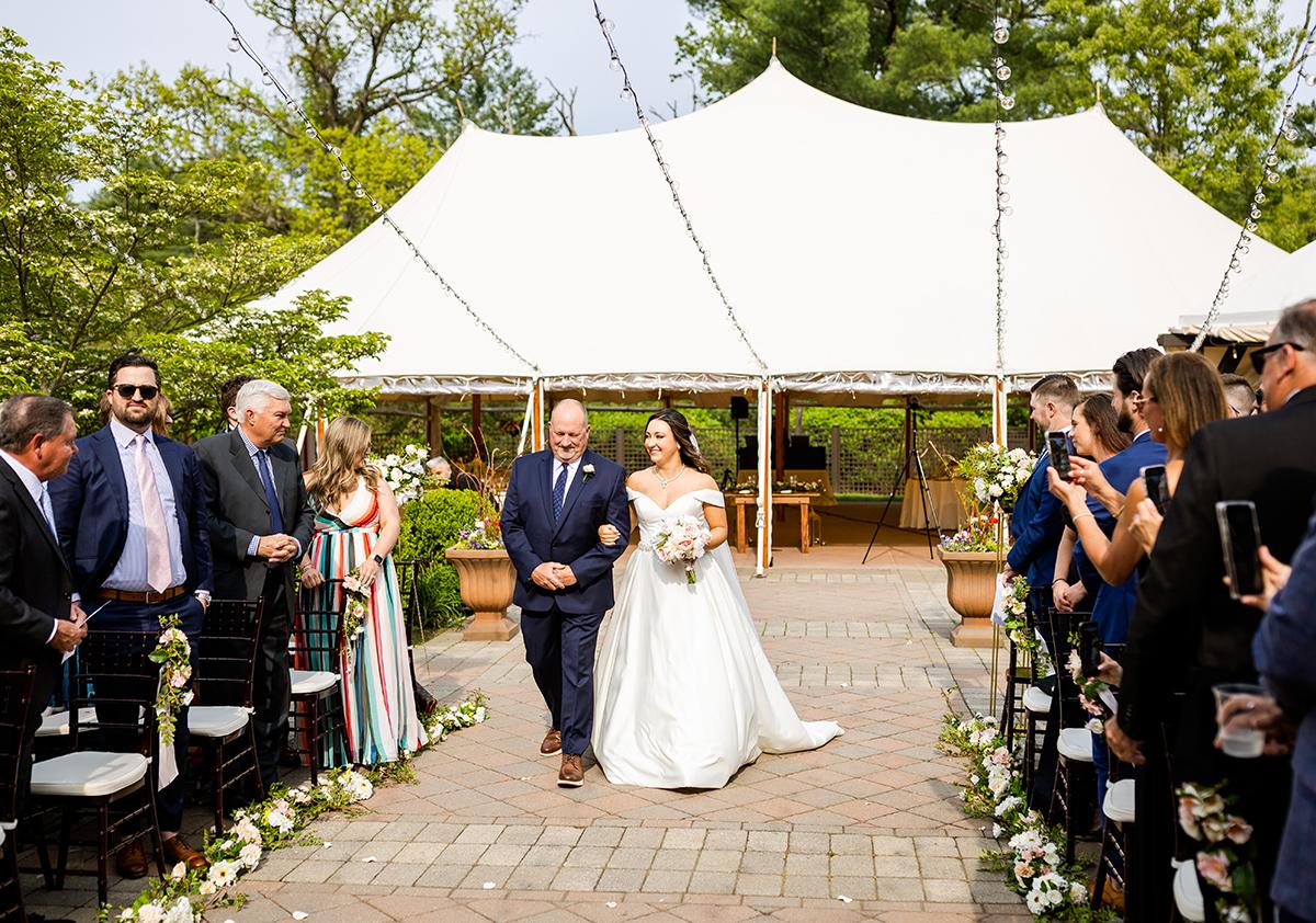 outdoor ceremony processional