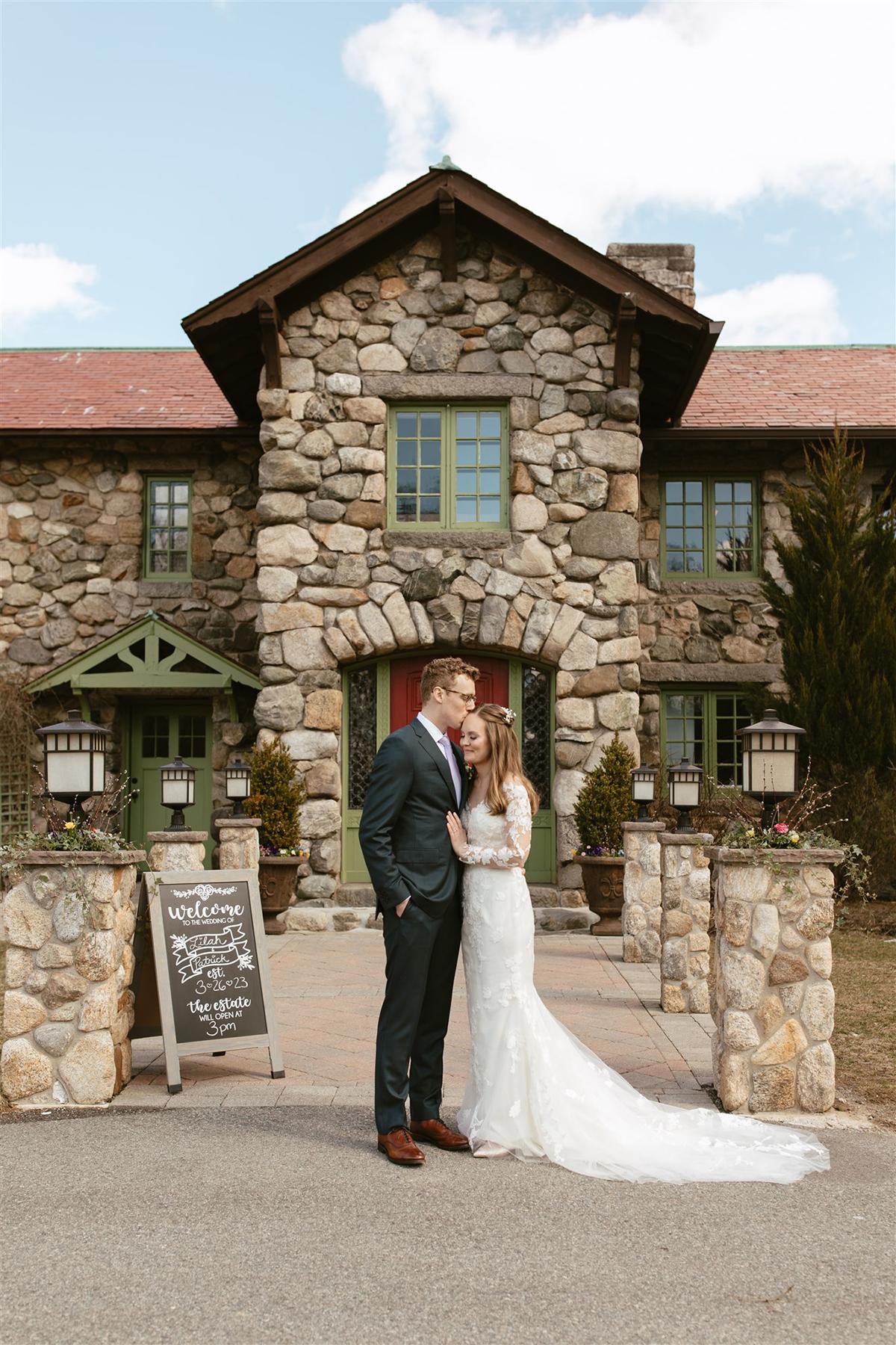 entrance with couple