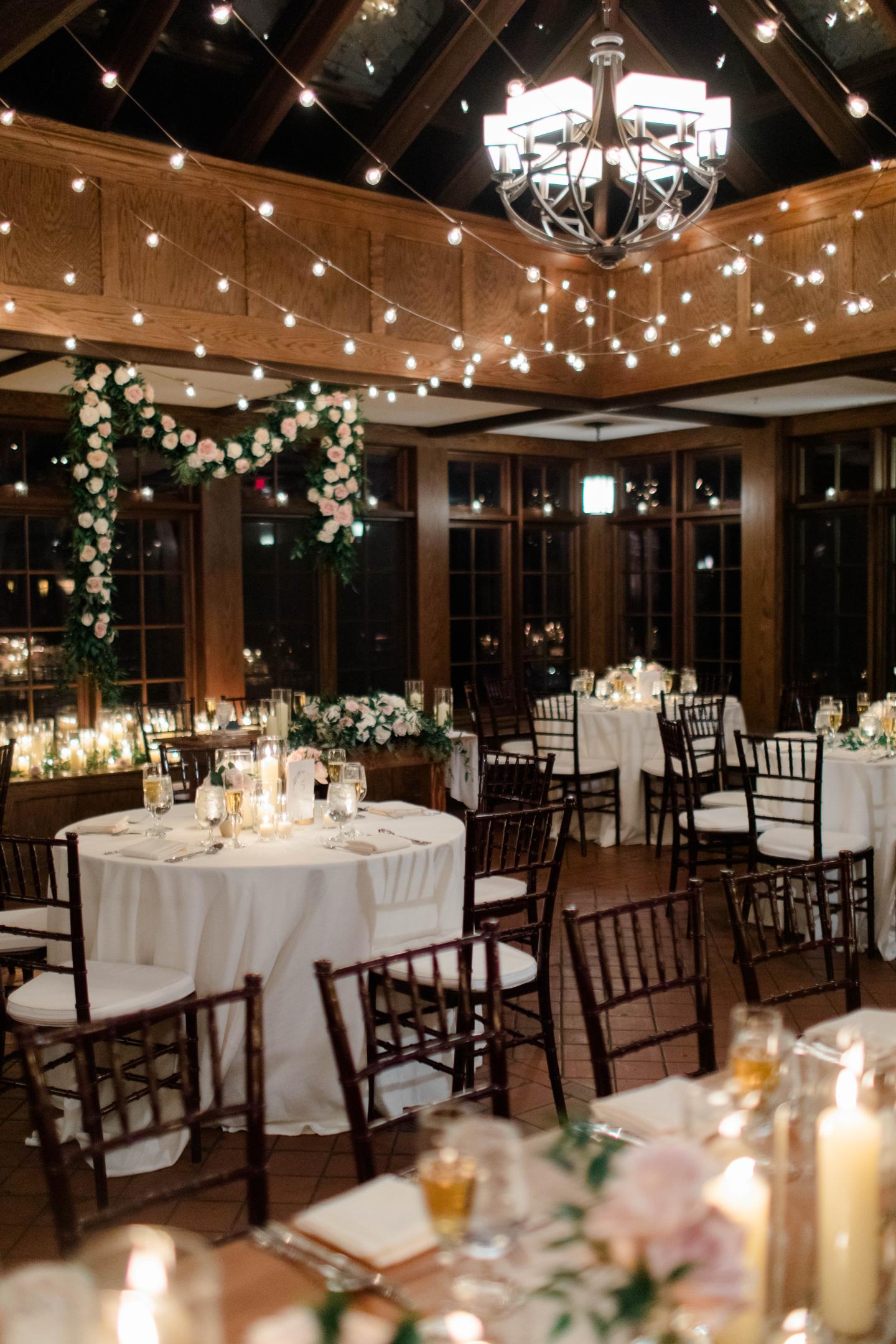 reception tablescape