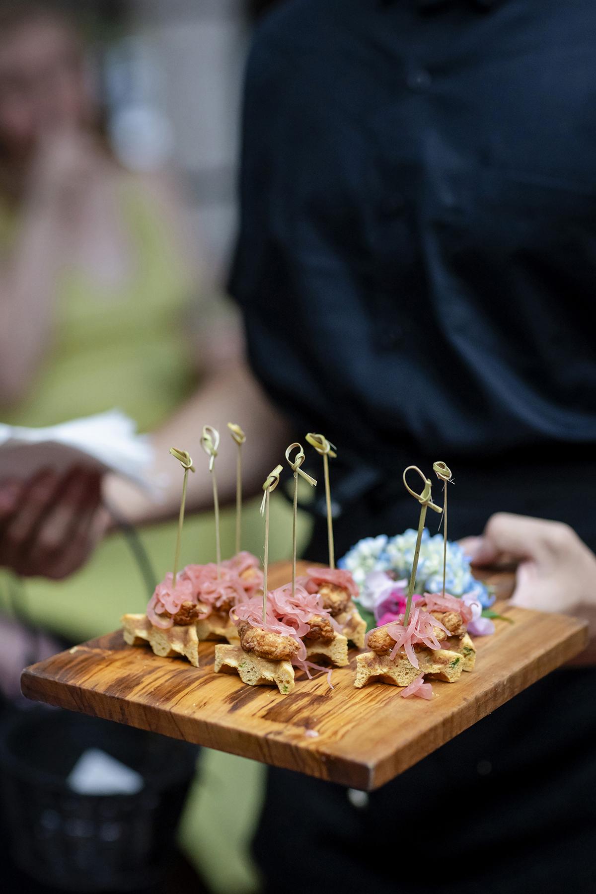 chicken and waffles appetizer