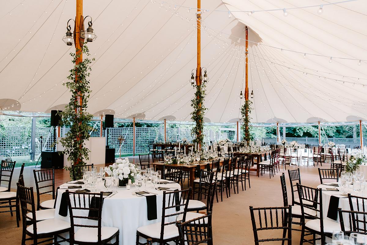 upgraded tent reception