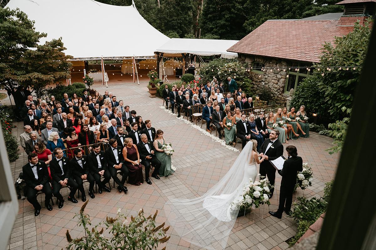 outdoor ceremony and tent