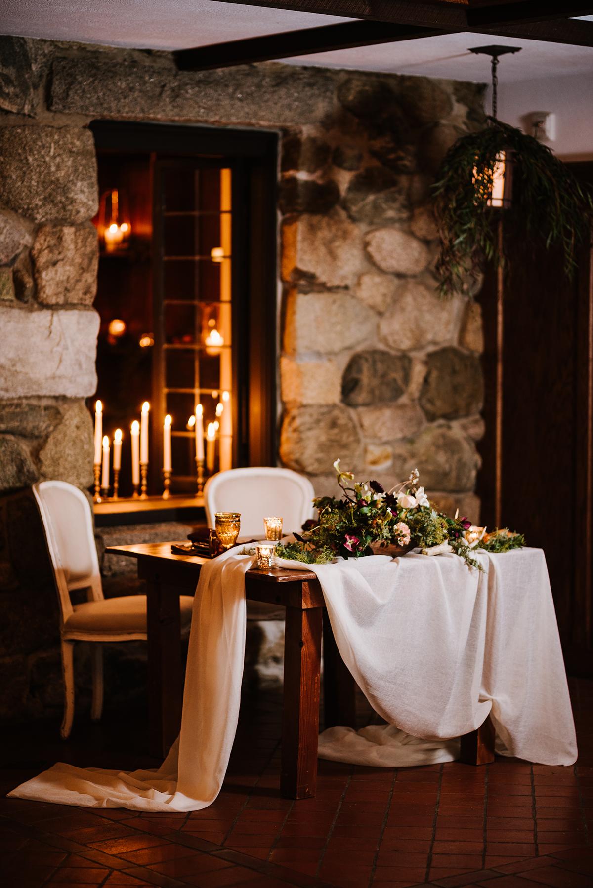 tablescape with draping