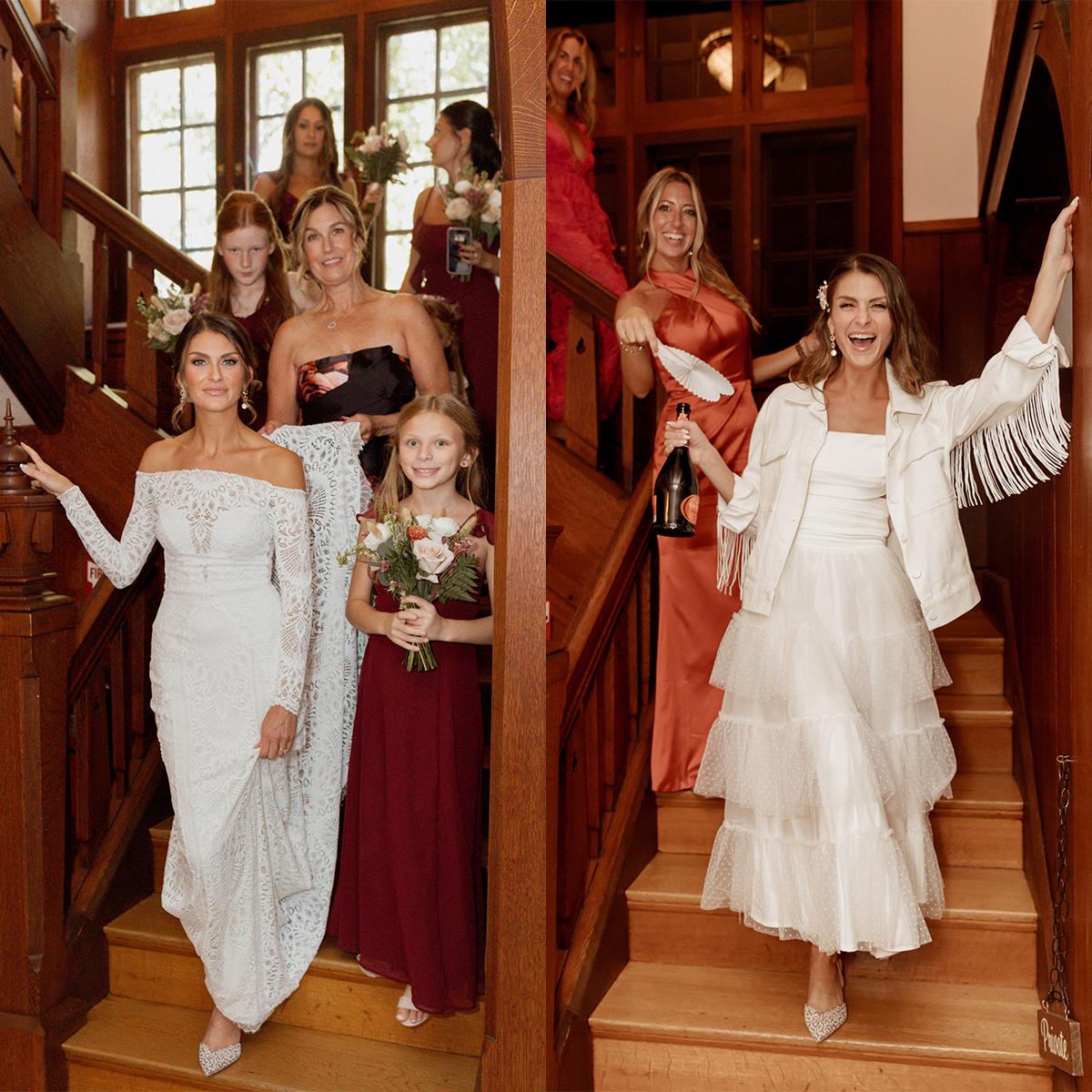 bride dress change