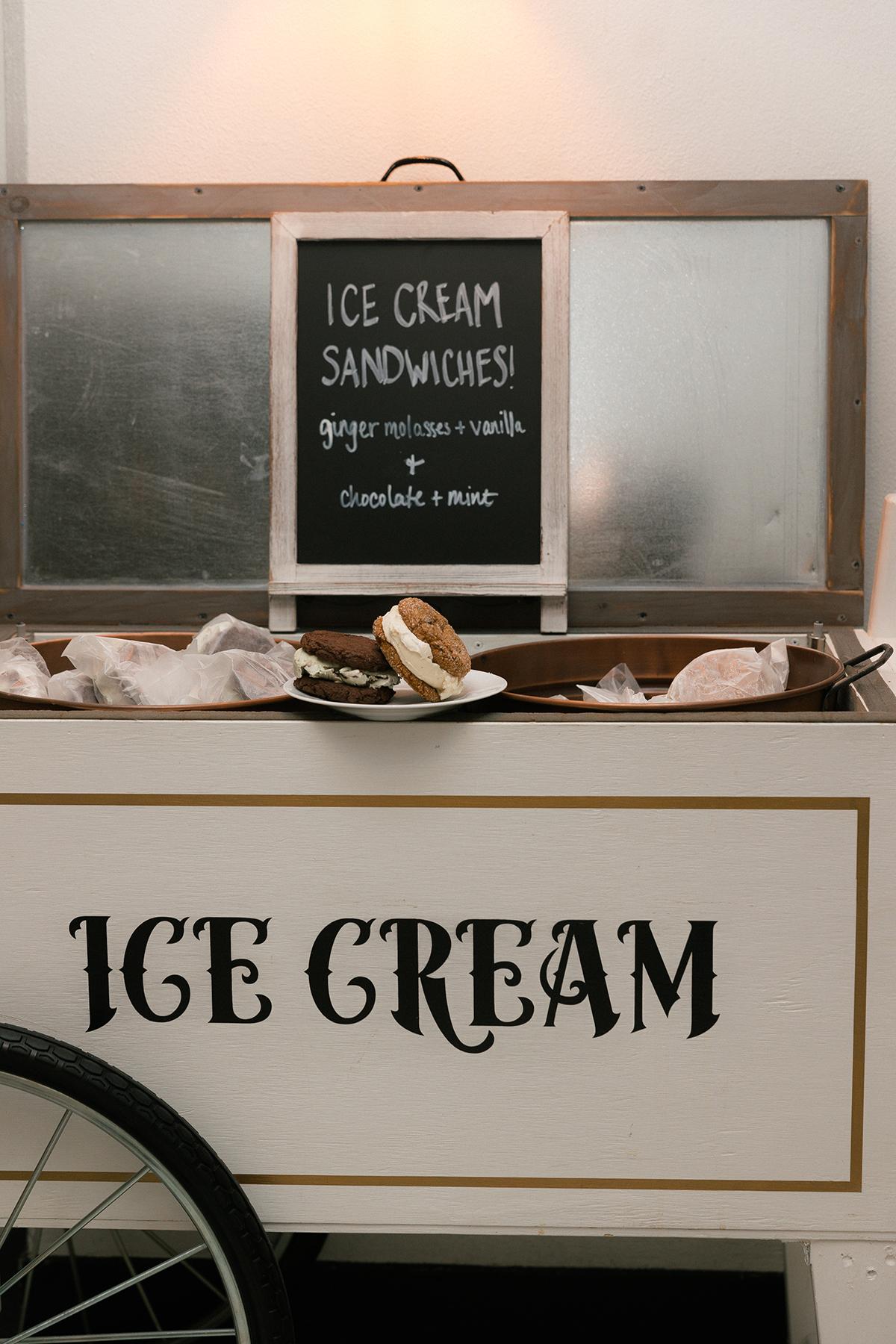 cook ice cream sandwich cart