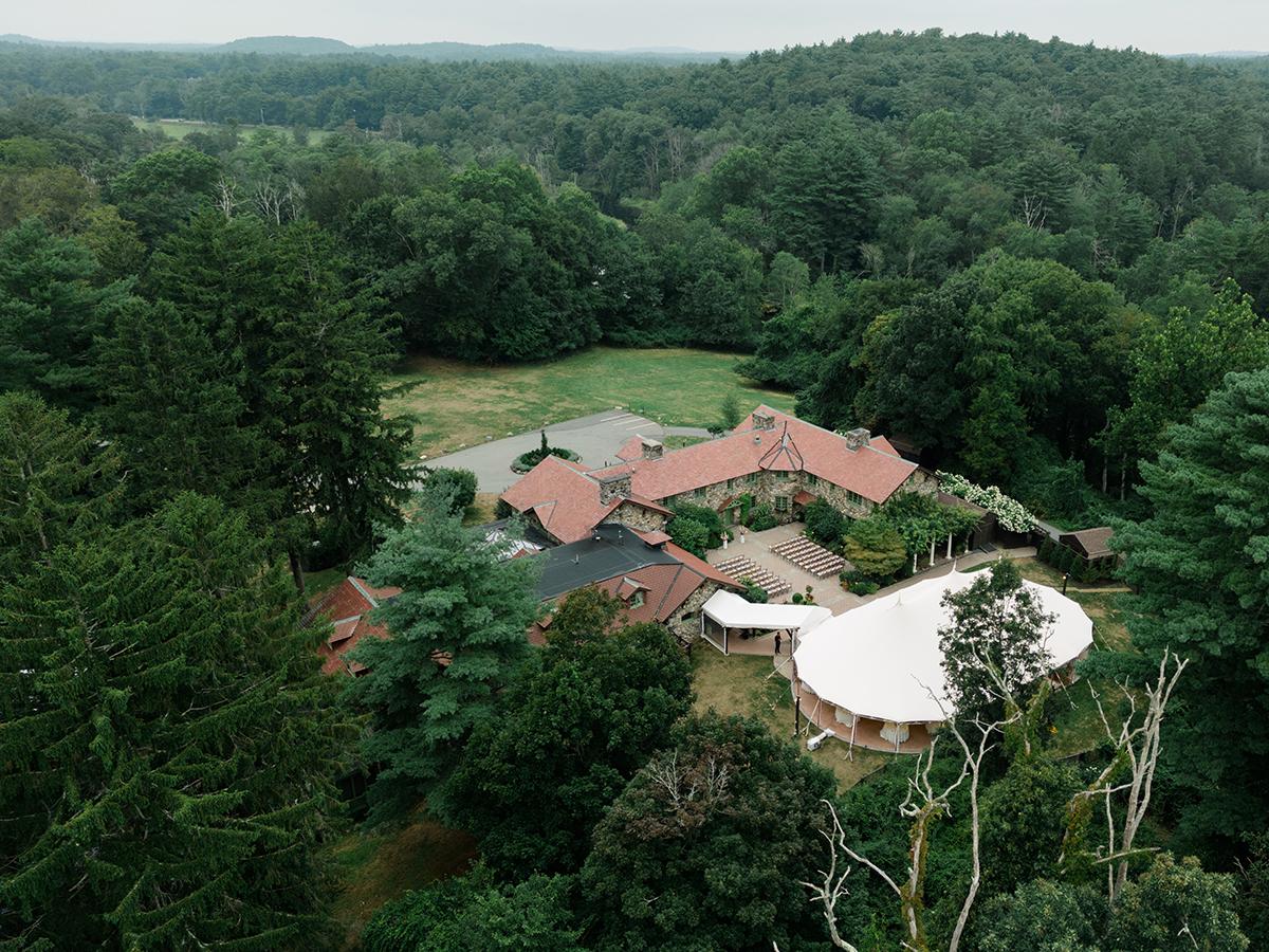 aerial view of willowdale estate
